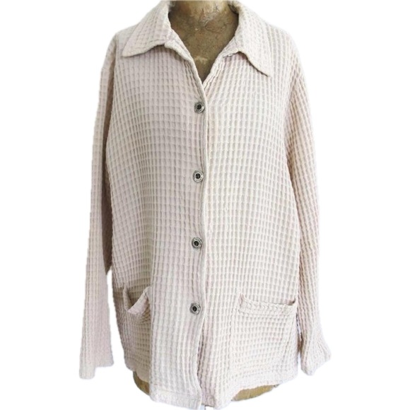 Waffle Knits Chore Coat/Button Up - Picture 2 of 5